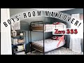 Boys' Room Makeover on a Budget! | Using what I had | Kids Room Organizing Ideas 2022