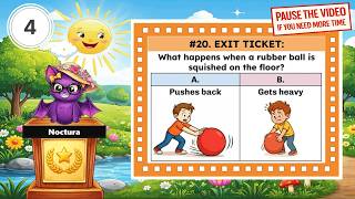 TEKS Science 2nd Grade - 2.7A: Pushes, Collisions, and Shapes (Exit Ticket)