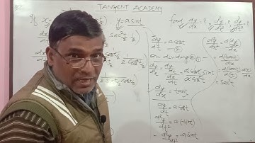 part 123. If  x=a[cost+logtan(t/2)] , y=asint. Find  dy/dx,  d²y/dx², d²y/dt².   Nice method.