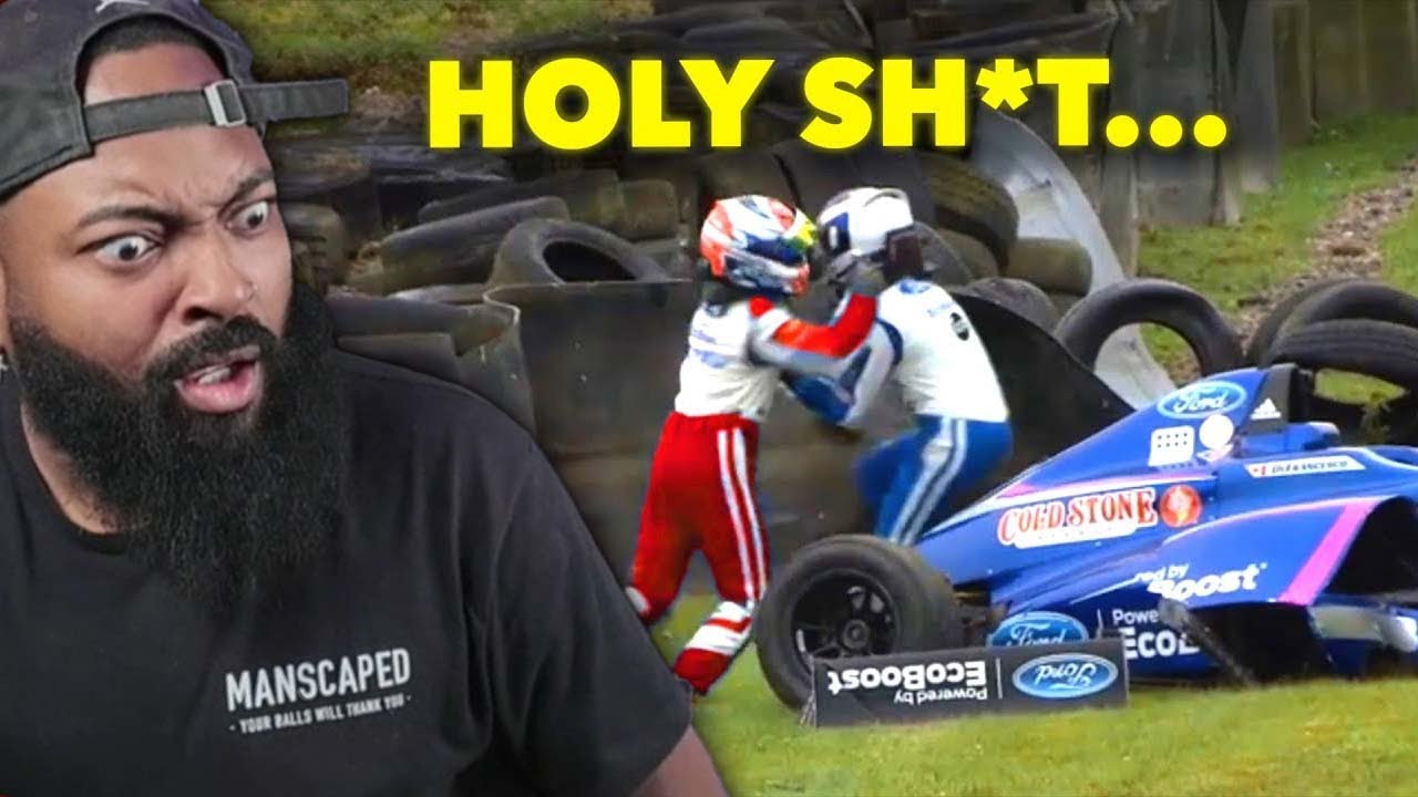 HANDS WERE THROWN ON THE RACE TRACK