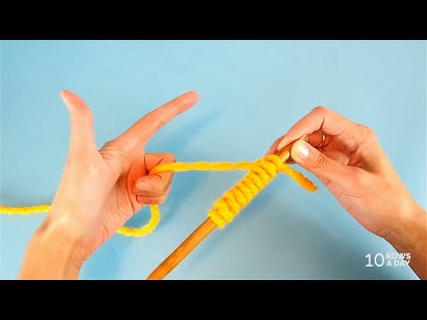 Eastern Knitting - How to Hold Yarn and Knit