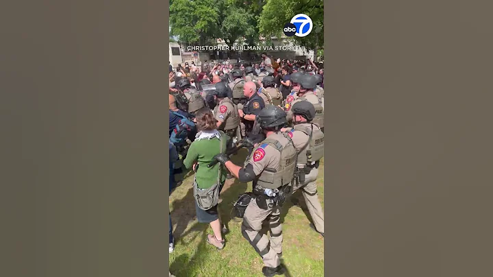 Reporter tackled by police at University of Texas ceasefire protest