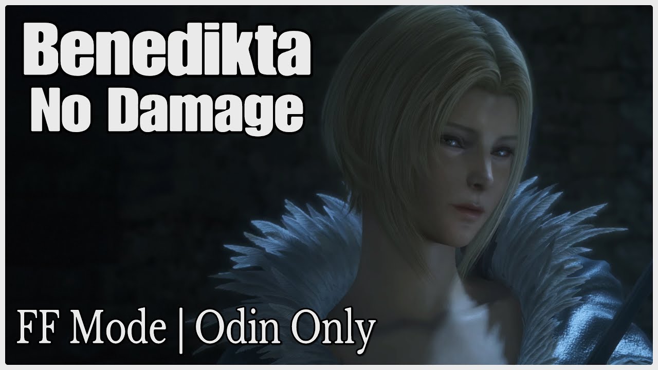 Final Fantasy 16 - Benedikta No Damage Boss Fight (FF Mode) - YouTube