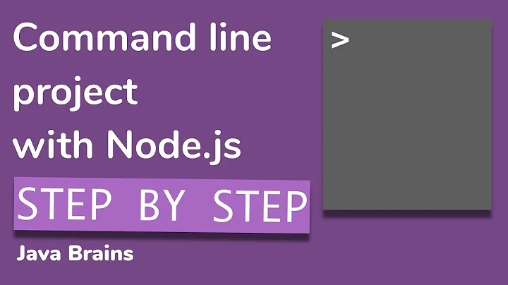 Writing command line script in Node.js from scratch - Node.js Basics [15] - Java Brains