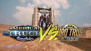 ATS vs ETS 2 - Truck Fights - Transformers - Euro American Truck Simulator Mod Concept