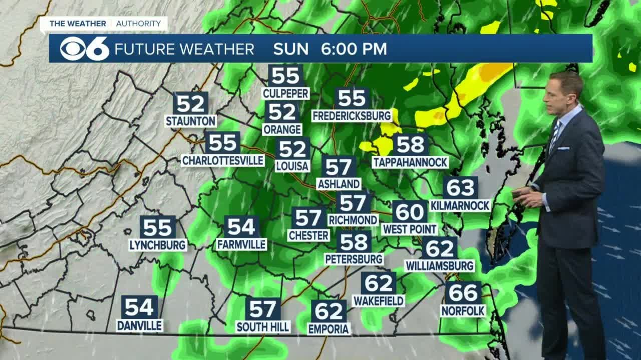 Hour-by-hour look at rain chances for the weekend - YouTube