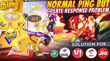 🛜 Free Fire Normal Ping but Late Response Problem ⚡ | Free Fire Network Issue Tamil 🤯