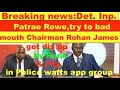 Det. Inp Patrae Rowe try to dis Cpl Rohan James & got is up by Rank & Files in Police wattsapp group