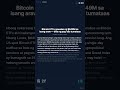 Kahapon $1B ang nawala sa Bitcoin sa isang linggo. #shorts