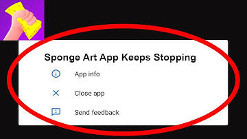 Sponge Art App Keeps Stopping Problem Solved Android & iOS - Sponge Art App Crash Issue