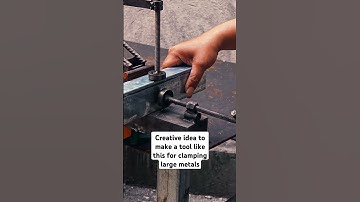 Creative idea to make a tool like this for clamping large metals