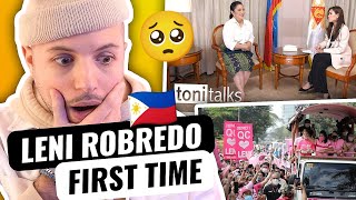 1ST TIME REACTION | LENI ROBREDO | Interview with TONI + SEA OF PINK during her ‘Pink Sunday’ rally