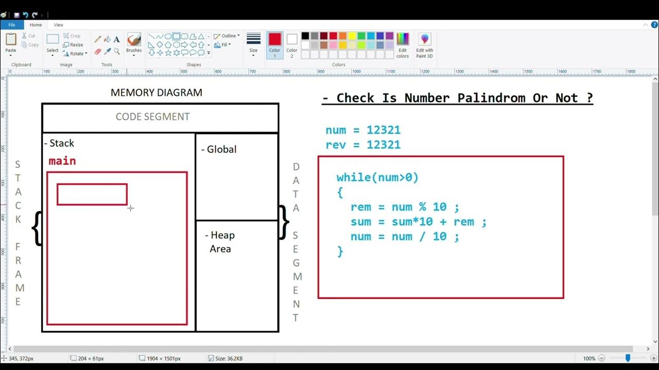 Palindrome Number Program | How To Decide That Is Number Palindrome Or ...