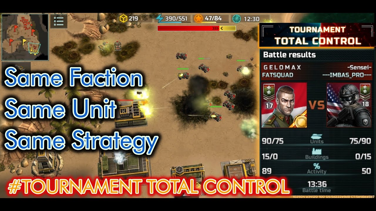 Same Faction,Unit, and Strategy, But Different Management.Gelomax vs Sensei.Tournament Total Control