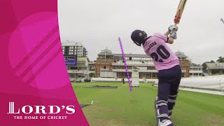 McCullum, Morgan, Simpson & Fuller take on the Lord's Pavilion six hit challenge