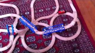 Wooden train great track design I