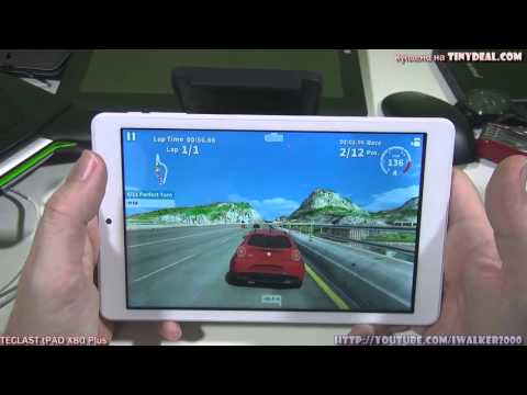Обзор планшета TECLAST X80 Plus - тест в Windows 10 гонках - Asphalt 8, GT Racing 2