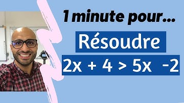 1 minute pour résoudre une inéquation