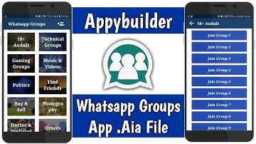 High Quality Whatsapp Groups App 2019 | Free AIA File | Technical Channel