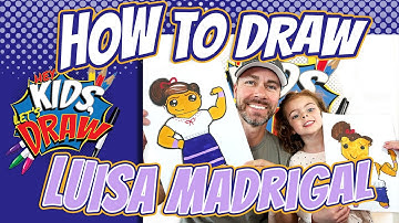 How to Draw Luisa from Encanto for Kids