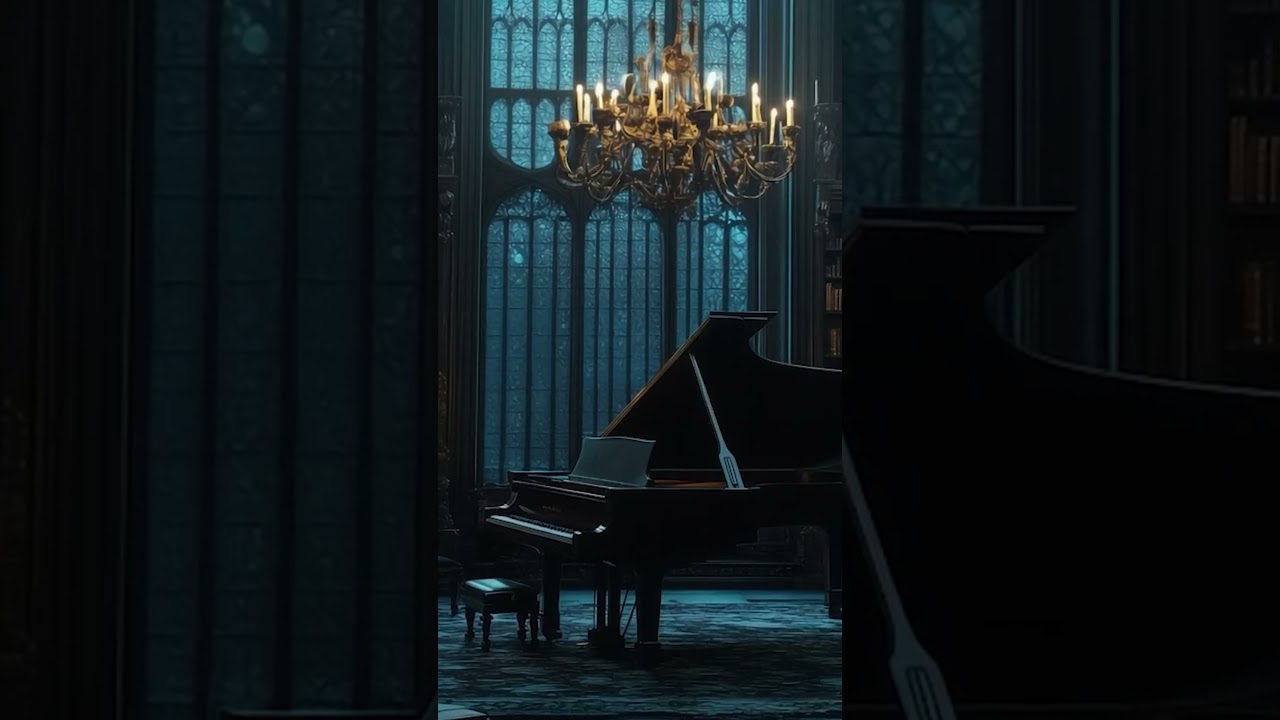 Midnight in a Haunted Library | Mysterious Piano Music in the Dark