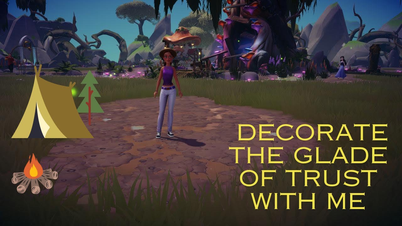 Let's decorate the Glade of Trust Disney Dreamlight Valley YouTube