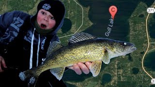 Ice Fishing Gull Lake Walleye's Ice Fishing Gull Lake Walleye's
