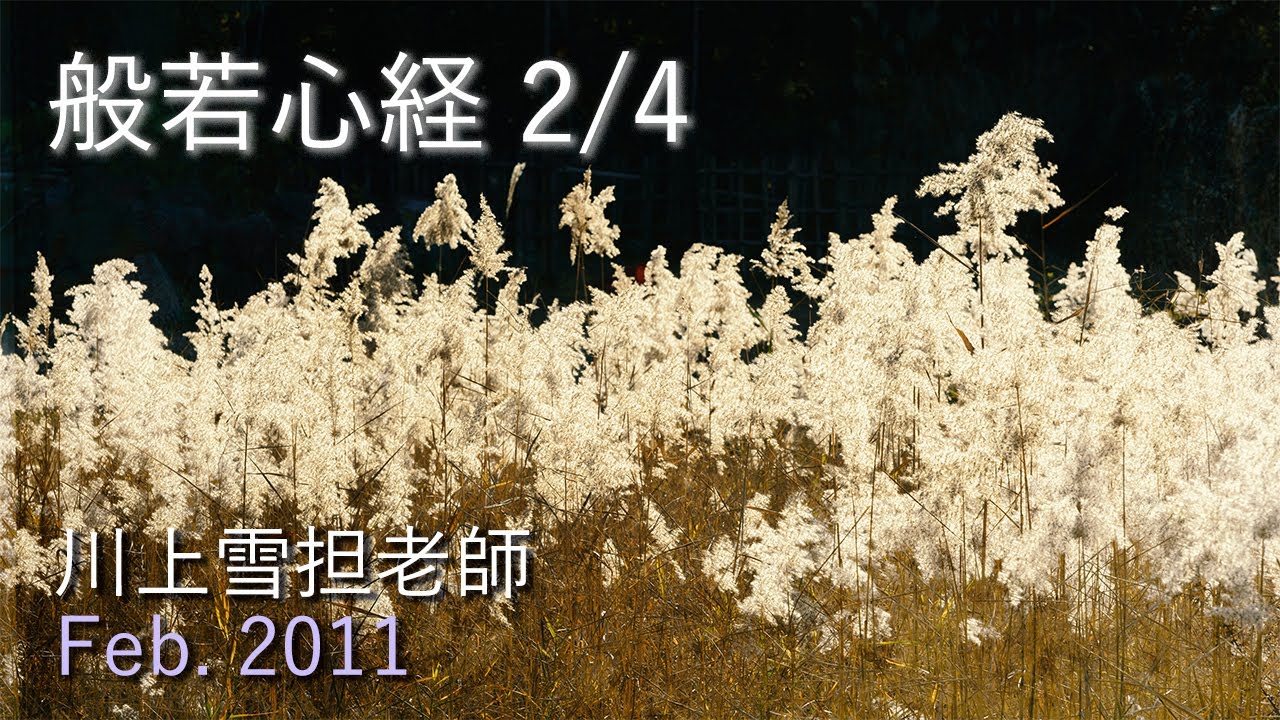 般若心経 2/4 川上雪担老師 提唱【2011年2月11日 東山寺摂心会 】