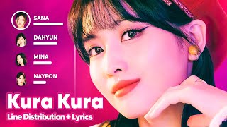 TWICE - Kura Kura (Line Distribution   Lyrics Karaoke) PATREON REQUESTED