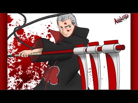 Como dibujar a Hidan (Akatsuki) en Android // How to draw Hidan - Naruto Shippuden