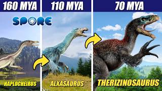 How Therizinosaurus Might Have Evolved, Simulated in SPORE