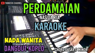 PERDAMAIAN QOSIDAH NASIDA RIA  KARAOKE KOPLO