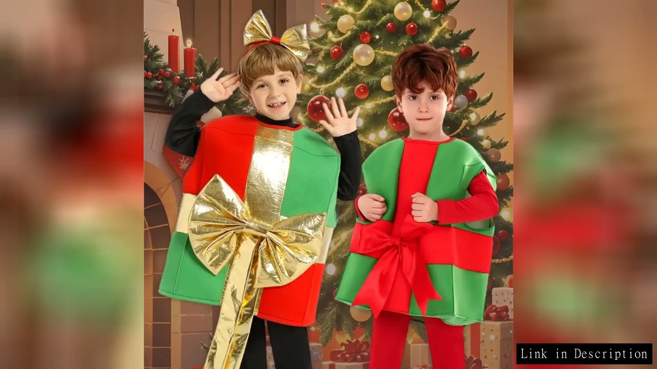 New Christmas Gift Box Costumes Cute Christmas Cosplay Props Party Dress Up Stage Show Clothing for