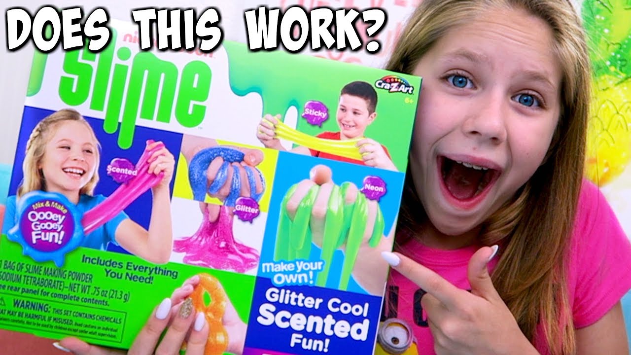 Testing Nickelodeon Slime Diy Kit From Michaels Shopping Do The Slime Recipes Work