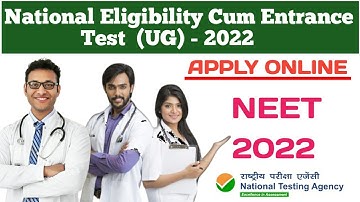 NEET 2022 Online Form Kaise Bhare || How to Fill NEET Online Application Form 2022..