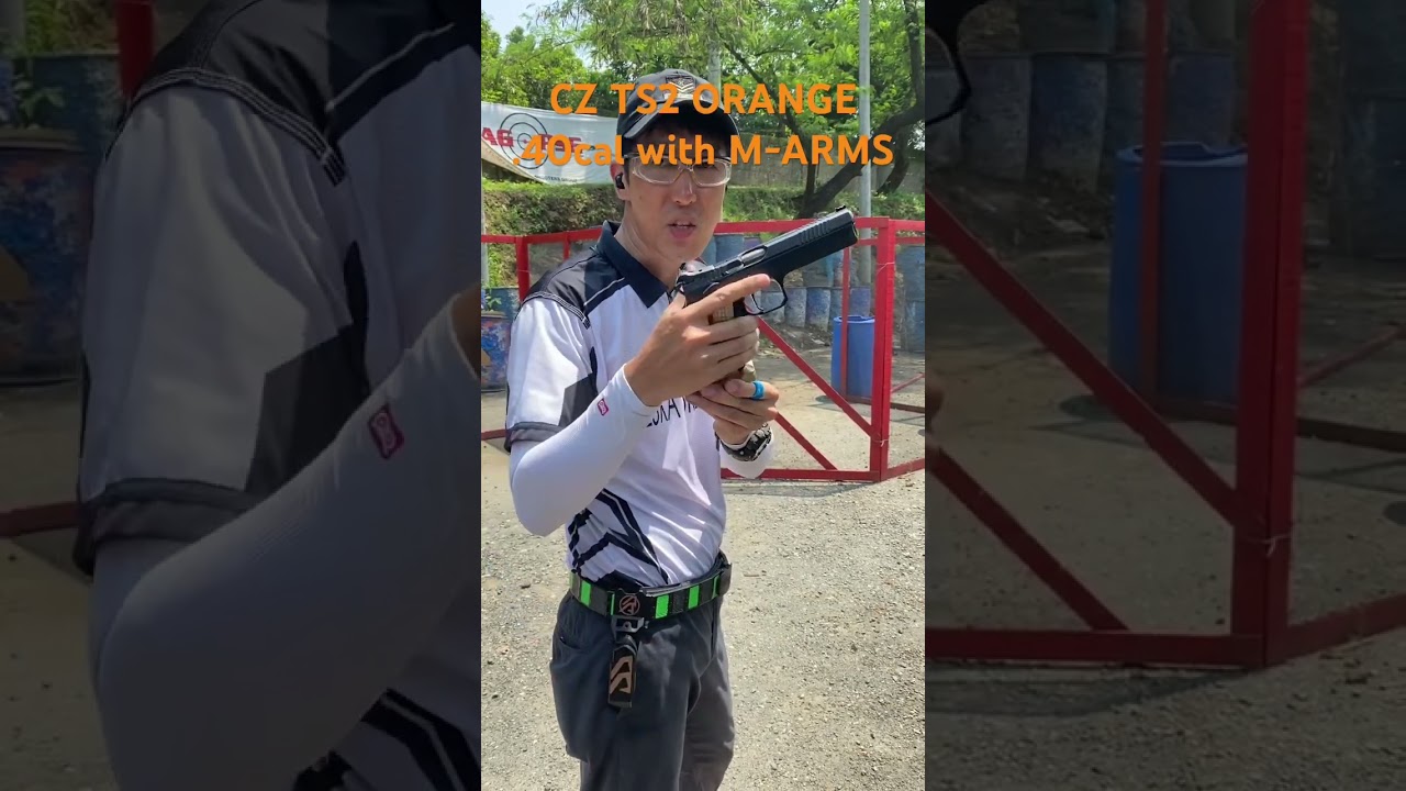 CZ TS2 ORANGE .40CAL / M-ARMS GRIP&MAGWELL