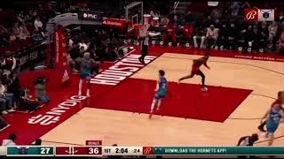 Christian Woods Double-Double in win over Hornets #NBA #Rockets #basketball