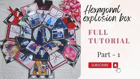 Hexagonal Explosion Box / diy gift ideas/ Full Tutorial / PART - 1#youtubevideo#explosionbox#diygift