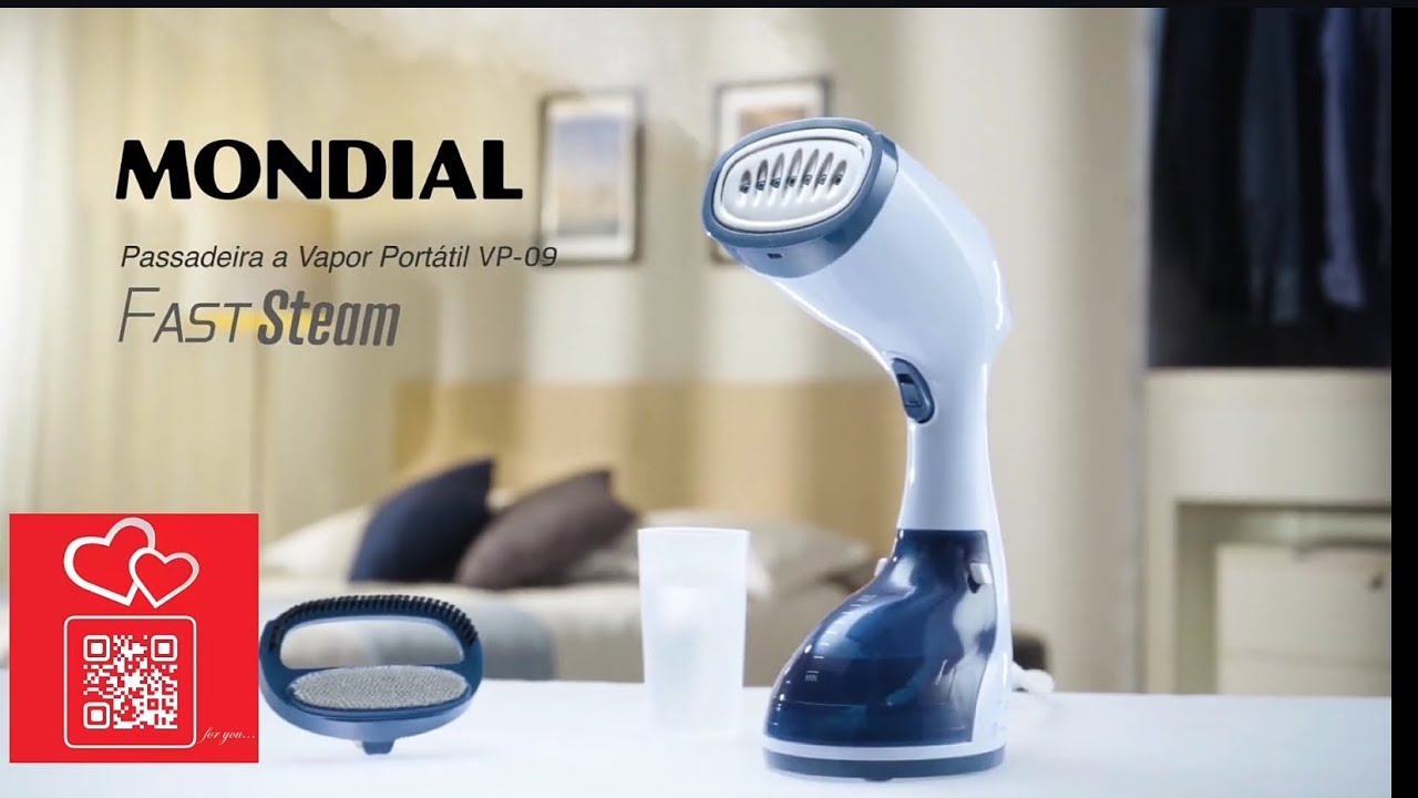 Passadeira a Vapor Portátil Fast Steam, Mondial, VP-09. 