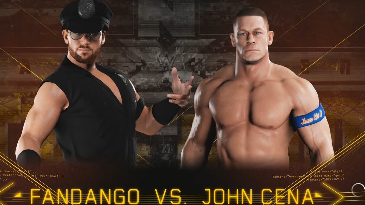 WWE 2K18 - Fandango vs John Cena - Gameplay (PS4 HD) [1080p60FPS]
