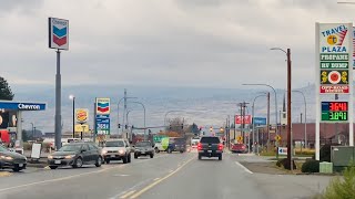DRIVING IN A COLD RAINY DAY IN OMAK , WA / ANNA LYN KENDALL