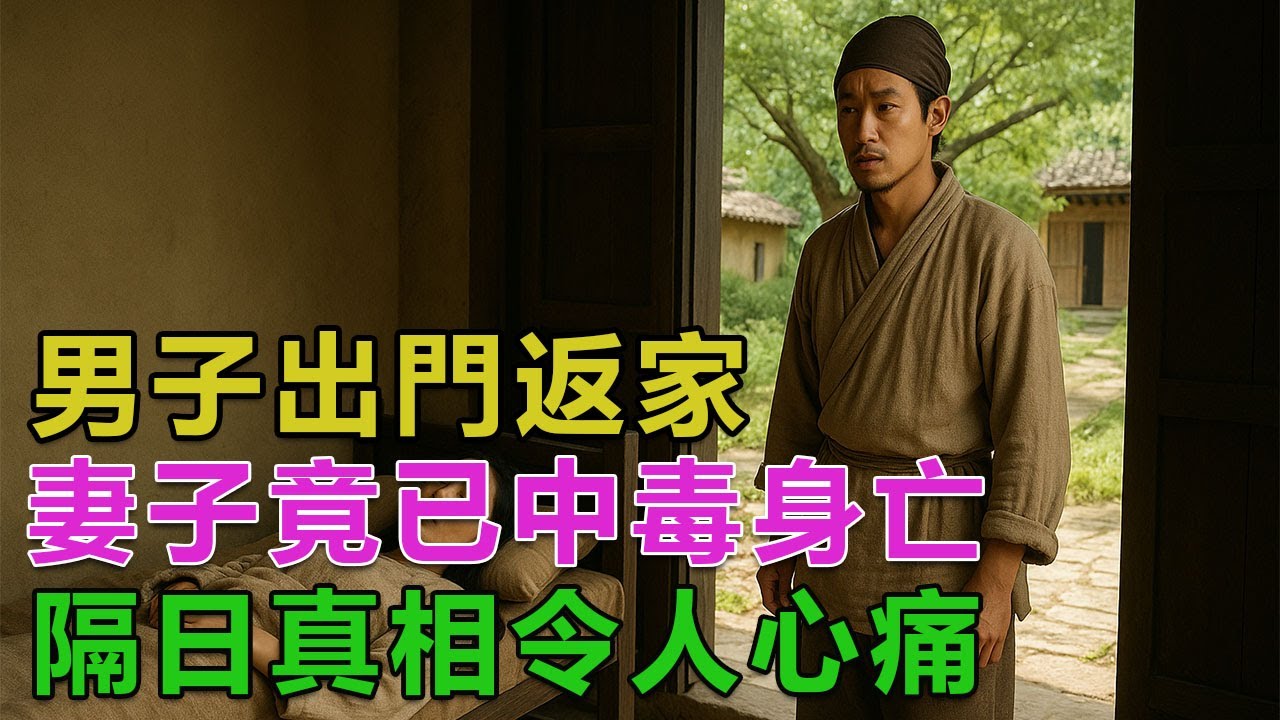 民間故事：男子出門返家，妻子竟已中毒身亡，隔日真相令人心痛