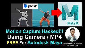 AI Motion Capture for Maya using Camera or MP4 Video - Plask Tutorial