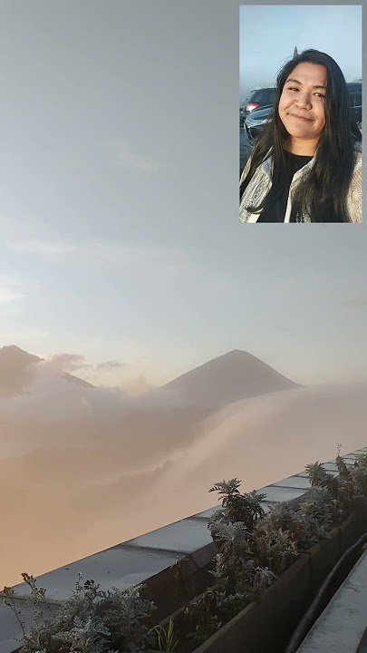 cantiknya awan dan matahari pagi di Kintamani Bali
