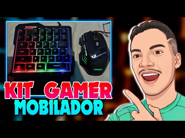 Kit Mobilador Gamer Para Jogar Com Teclado e Mouse Freefire