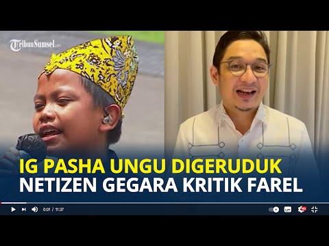 INSTAGRAM Pasha Ungu Digeruduk Netizen, Gegara Kritik Farel Prayoga Nyanyi Ojo Dibandingke