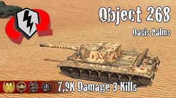 Object 268  |  7,9K Damage 3 Kills  |  WoT Blitz Replays