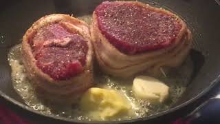 Panseared Baconwrapped Filet Mignon  Bruce Holley