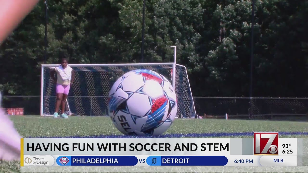 Triangle children get lesson in STEM while having fun on the soccer field