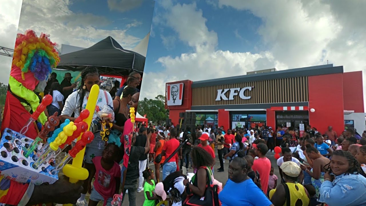 1#  KFC GRAND OPEN IN MORANT BAY ST THOMAS (lots of excitement)